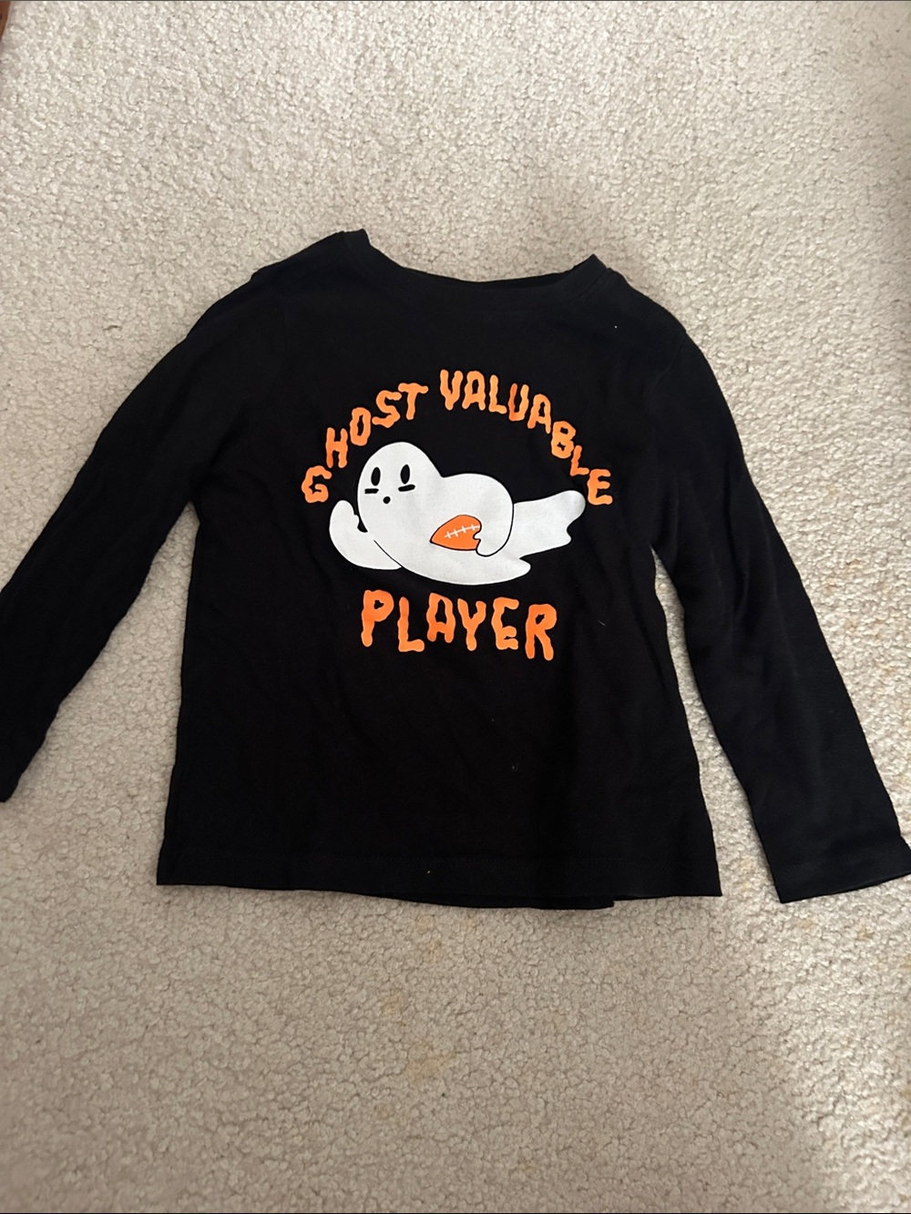 Old Navy Black Long-Sleeve 'Ghost Valuable Player' Graphic Tee